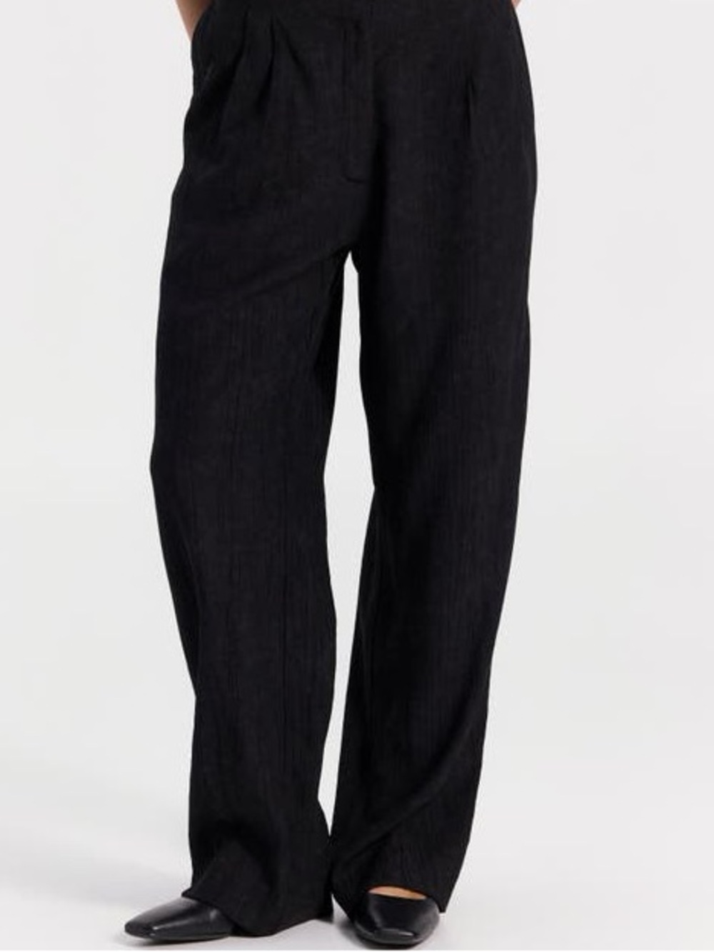 NWOT WAYF Black Linen trouser pants